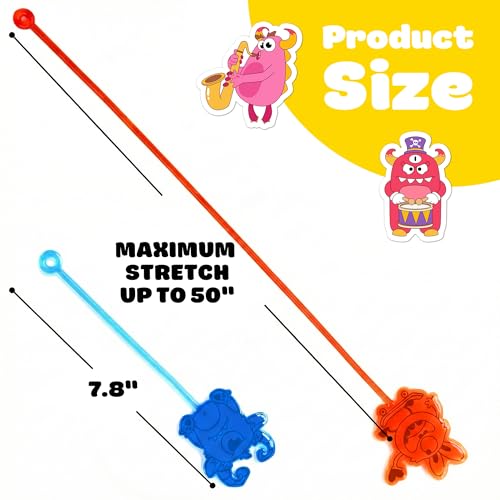 48 PCS Monster Party Favors - Stick Hands & Tattoos Goodie Bag Set