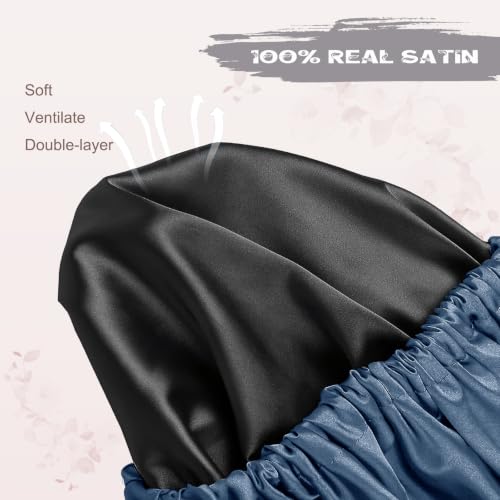 Satin Lined Shower Cap – Extra Large Waterproof