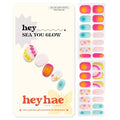 Heyhae Semi Cured Gel Nail Strips - No LED Needed, 28 Strips
