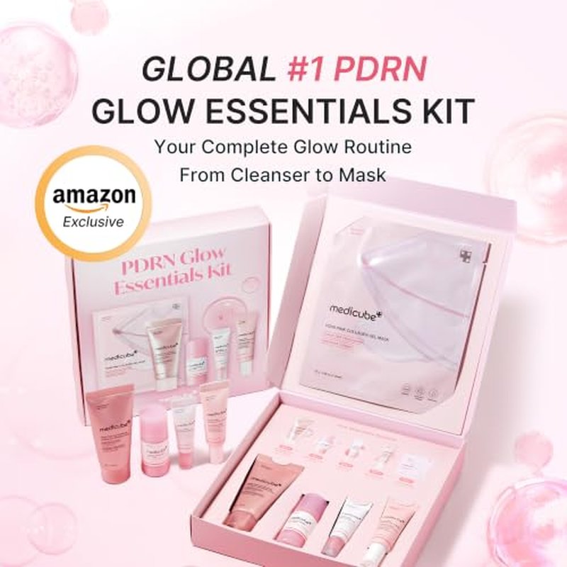 Medicube PDRN Glow Essentials Mini Skincare Set - 5-Step Routine