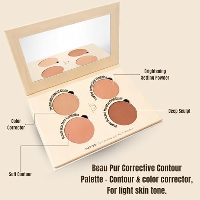 Beau Pur 4-in-1 Face Makeup Palette for Medium Skin Tones