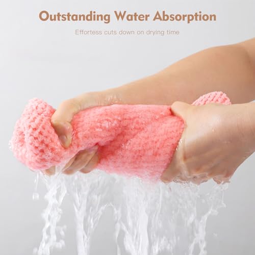 OEAGO Microfiber Hair Towel Wrap 3-Pack | Quick Dry Turban