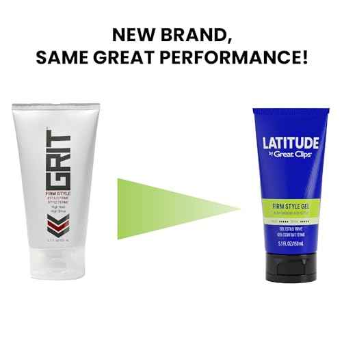 GREAT CLIPS LATITUDE Firm Style Gel | Hair Gel for Men | High Hold + High Shine | 5.1oz