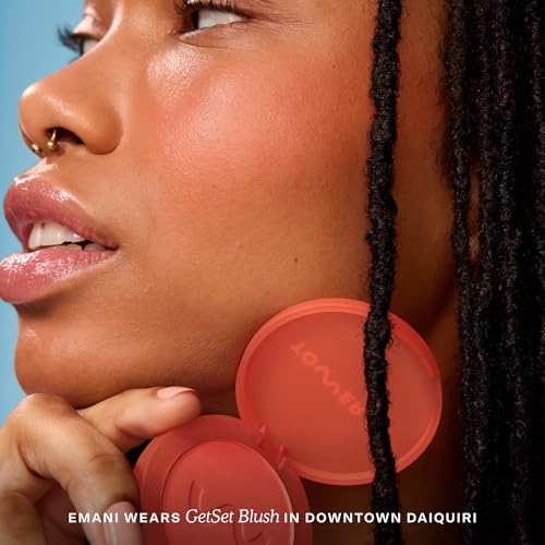 Tower 28 GetSet Matte Powder Blush - Downtown Daiquiri, 1.13 oz, Sweat-Proof for Sensitive Skin