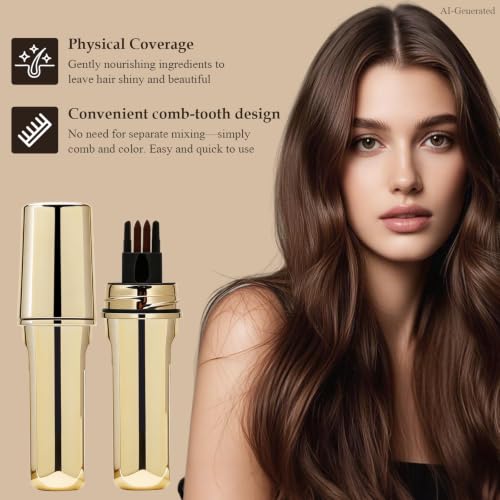 Instant Hair Color Comb - Gray Coverage Stick for Men & Women