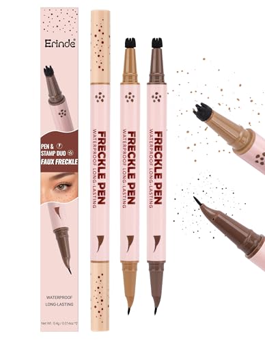 Erinde 2-In-1 Freckle Pen & Stamp Makeup Set - Waterproof