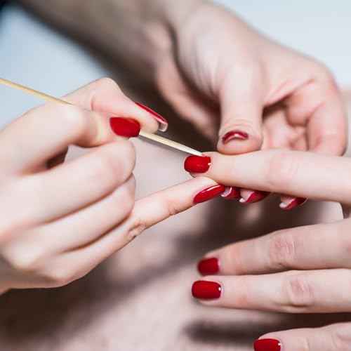 600 Pcs Pointed Cotton Swabs for Nails - 4 Inch Precision Tip Cotton Swabs with Wooden Sticks - Perfect for Nail Polish Remover, Makeup Applicators, Tattoo Permanent Supplies