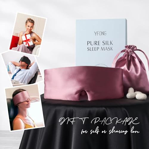100% Mulberry Silk Sleep Mask - Total Blackout Eye Mask