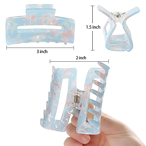 8 Pack Hair Claw Clips for Women 3 Inch