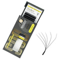 6D Lash Extensions, 0.07mm D Curl MIX8-15mm 12 Rows/Tray, W Shape Flat Stem, PBT Mega Volume Eyelash Grafting for Beginner Artist, Lash Tech, Beauty Salon(6D-Matte Black-0.07-D-MIX8-15mm)