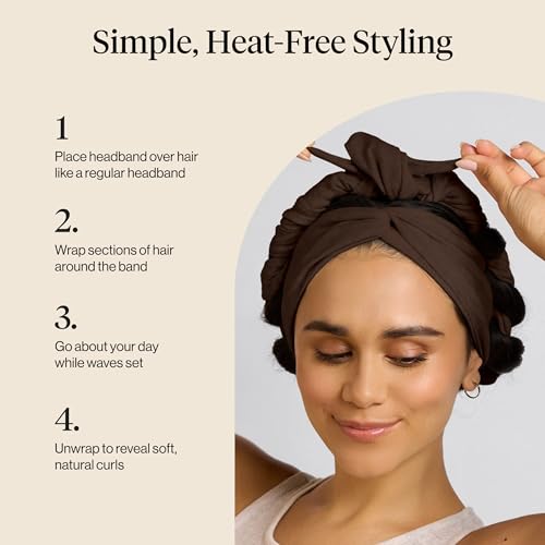 Heatless Curling Headband for Women – Soft Waves Overnight