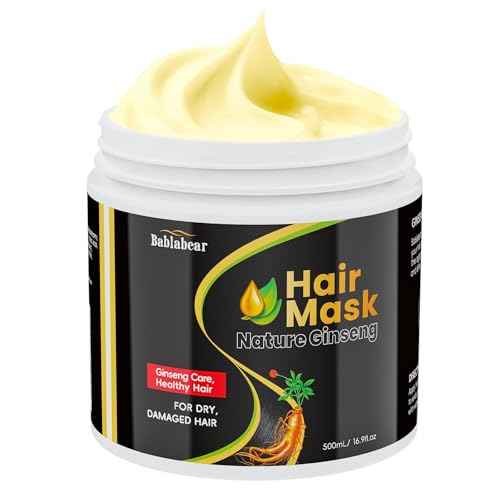 Bablabear Hair Mask for Damaged Hair,Hair Treatment for Color Treated Hair Deep Conditioner,Mascarilla Para El Cabello for Dry/Frizzy Hair.Moisturizer and Adds Shine.Hair Care for Curly Hair.500ml