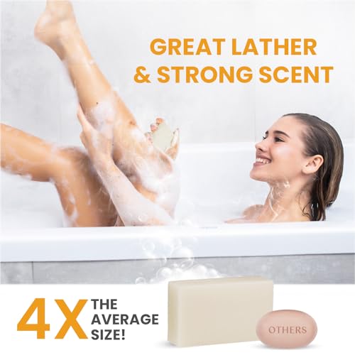 Body Restore Kojic Acid Soap, (Turmeric 3 Pack), with Vitamin C,E, Shea Butter, Collagen, Hyaluronic Acid, Turmeric, Retinol For Dark Spots, All Natural Soap Bar, Paraben Free