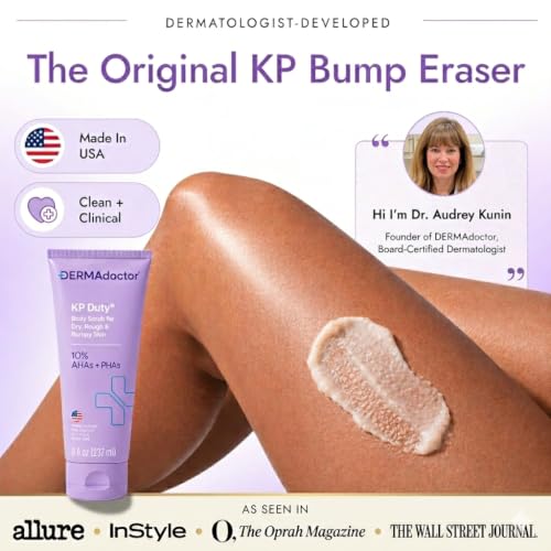 DERMAdoctor KP Bump Eraser Body Scrub 8oz with 10% AHAs