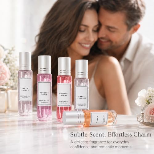 Omexry Venom Pheromone Perfume Collection for Women - 5PC Roll-On Fragrances, Long-Lasting & Portable