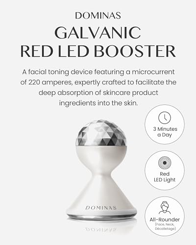 DOMINAS Galvanic Red LED Booster Microcurrent Facial Device