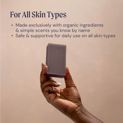 Ameo Life Organic Lavender Silver Soap with 30 ppm Silver - Naturally Cleanses the Skin, 4 oz Colloidal Silver Soap Bar for Women and Men