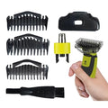 Adjustable Replacement Trimmer one Blade guards, Adjustable Guide Comb Guard, 1/3/5mm Guide Combs and Protective cap, Includes 1 Nose Trimmers, Be Compatible With Philips Norelco OneBlade Handles