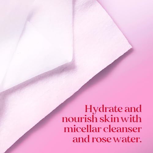 Burt's Bees Micellar Rose Water Facial Wipes - Makeup Remover Cloths