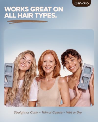 Slinkko Detangler Brush - Pain-Free Hairbrush for Curly & Wavy Hair
