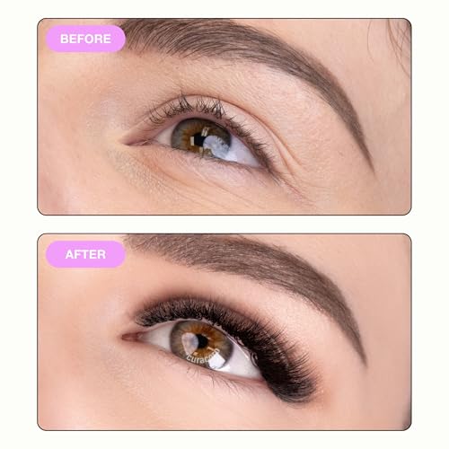 Curacoro XL Lite Promade Wide Fans 5D-0.07 Volume Lashes CC Curl 7-13mm Length Handmade Lightweight Lash Fans for Soft Fluffy Eyelash Extensions
