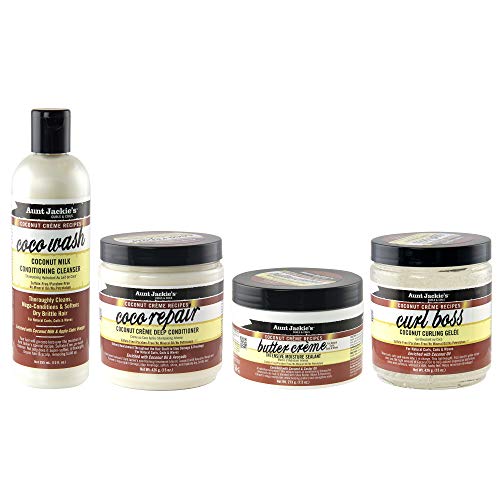 Aunt Jackie's Coconut Cr?me Recipes Butter Cr?me Intensive Moisture Sealant, Leave-In Conditioning Therapy for Dry Hair, 7.5 oz