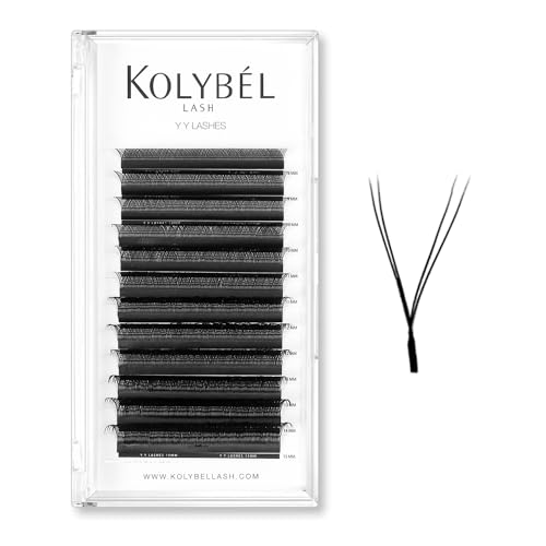 Kolybel YY Lash Extensions 0.07mm D Curl 8-15mm Premade Fans