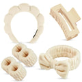 7-Piece Spa Set with Headbands, Wristbands & Hair Clip