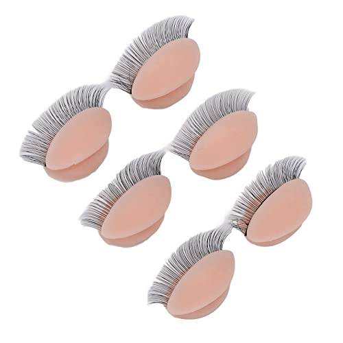 Lash Extension Practice Eyelids - 3 Pairs Silicone Replacement