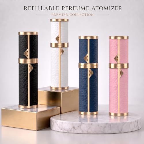 EZEJIAO 2-Pack 5ml Refillable Travel Perfume Atomizer - Leak-Proof & TSA Approved
