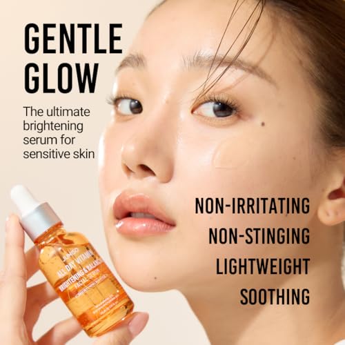 JUMISO All Day Vitamin Serum, Brightening & Balancing Facial Serum, Gift, Vitamin C, A, B, D, E , Serum with Vitamin, Korean Skincare, Skin brightening, soothing, Vegan serum, Vitamin tree extract 86.14%, Niacinamide 20,000ppm,1.01 fl oz (serum)