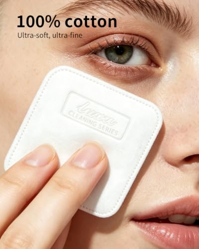 Luxu Cotton Pads Makeup Remover 100 Count, Soft Facial Pads for Sensitive Skin