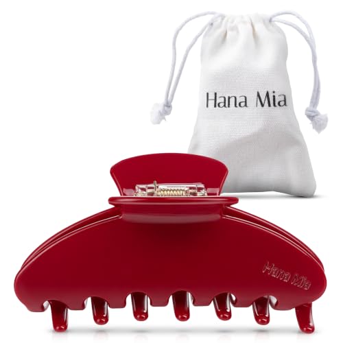 Red Claw Hair Clip 4 Inch - Secure Hold & Snag-Free
