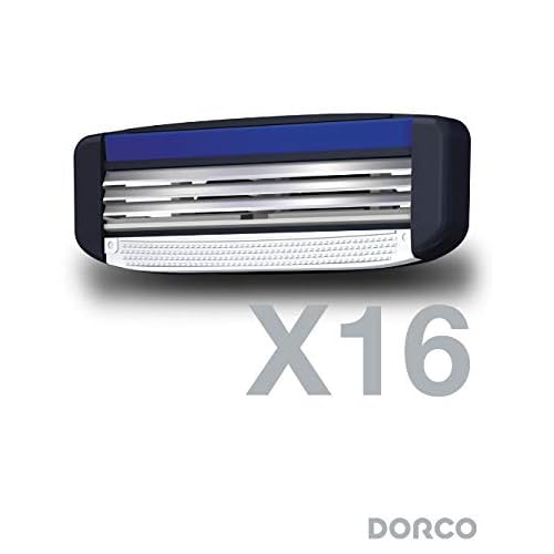 Dorco Pace 3 - Three Razor Blade Shaving System- Value Pack - 16 Cartridges (No Handle)