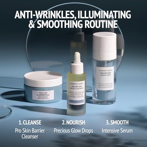 [ comfort zone ] Sublime Skin Pro Skin Barrier Cleanser, Gentle Balm to Oil Face Wash, Removes Makeup, Softens, Smooths, Clean Beauty, Achillea, Sweet Almond Oil, Daily Use, 3.38 Fl Oz