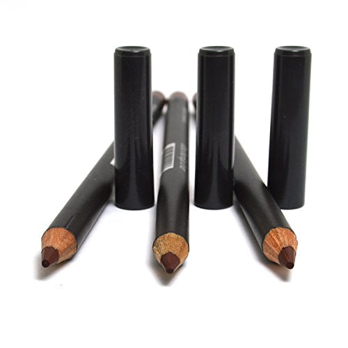 3 Pcs x Italia 1025 EXPRESSO BROWN Ultra Fine Eye liner Pencil Lip Eyeliner Set + Free ZipBag
