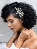 SWEETV Bridal Hair Comb - Crystal Rhinestone & Pearl Wedding Clip