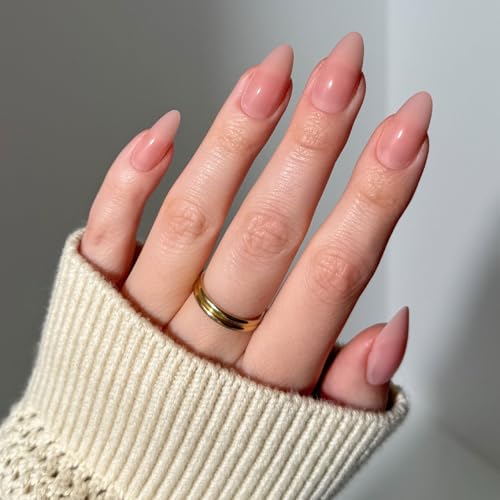 Glamnetic Press On Nails - Sheer Pink Medium Almond 30 Kit