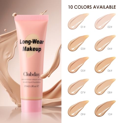 Clubday Long-Wear Liquid Foundation | 24H Matte Finish