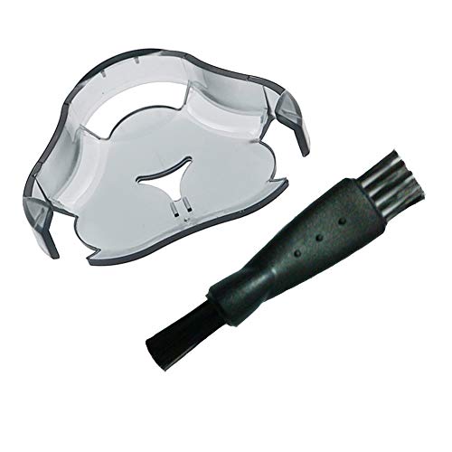 Shaver Head Protection Cap Guard and Cleaning Brush for Philips Norelco Electric Razor RQ1200 RQ1100 RQ10 Series RQ1050 RQ1060 RQ1075 RQ1085 RQ1090 RQ1150 RQ1250 TQ1260