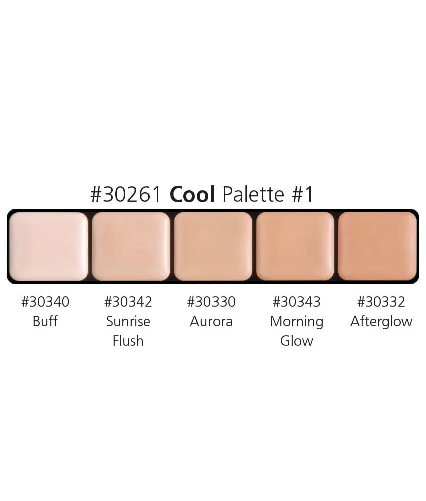 Graftobian HD Glamour Creme Foundation Palette, Cool #1