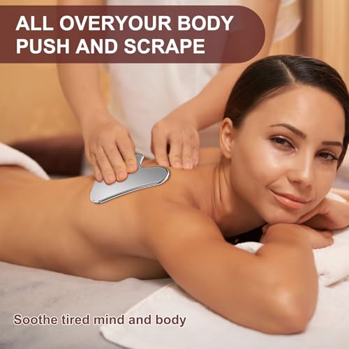 Stainless Steel Gua Sha Facial Tool for Skin Tightening and Relaxation