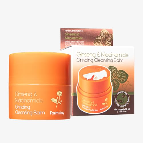 FARMSTAY Ginseng & Niacinamide Cleansing Balm - Hydrating Makeup Remover