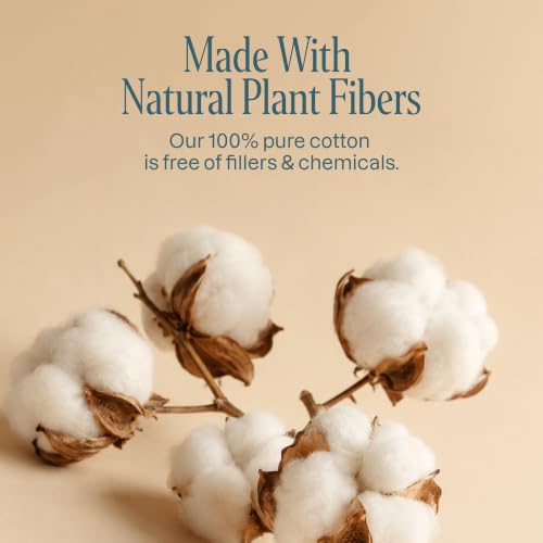 Cliganic Premium Cotton Rounds for Face - Hypoallergenic Makeup Pads (540 Count)