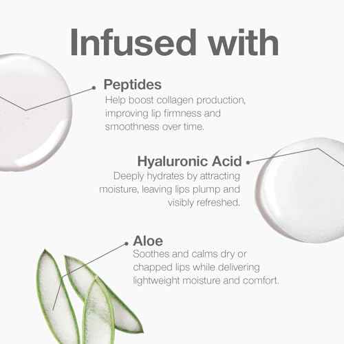 Palladio Lip Glaze Serum, Hydrating Lip Gloss with Peptides & Hyaluronic Acid for Plump, Smooth, and Nourished Lips ? Vegan, High-Shine, Non-Sticky Finish (Rose Sorbet)