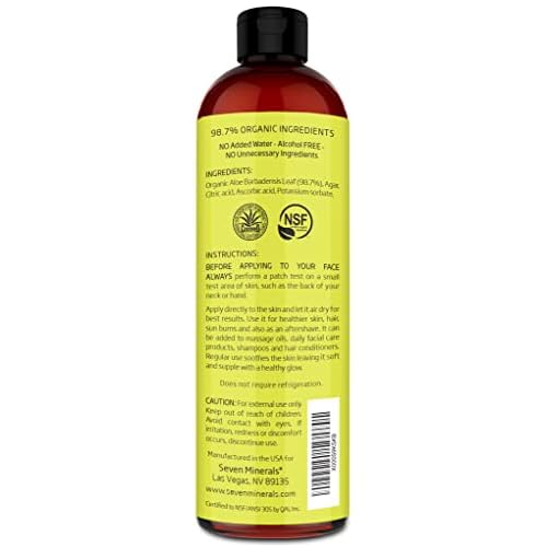 Seven Minerals Organic Aloe Vera Gel 3-Pack
