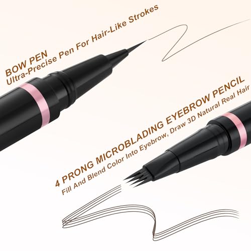 LAVONE Eyebrow Pen Kit with Pomade & Eyeliner - Waterproof