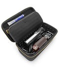 CASEMATIX Black Travel Case for Hair Clippers, Trimmers & Accessories – Holds 2 Corded/Wireless Clippers