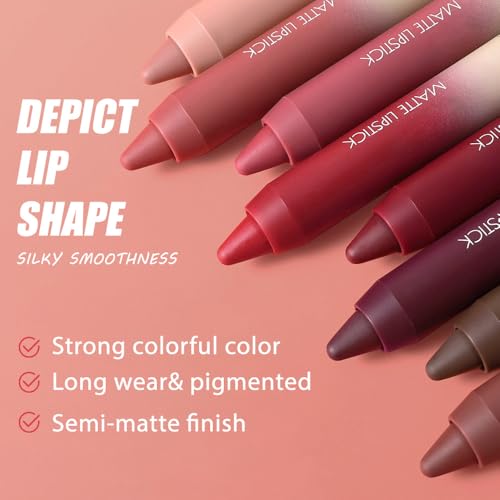 BINGBRUSH 2-in-1 Matte Lip Liner & Lipstick Combo - Waterproof Long-Lasting