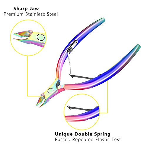 Decute Stainless Steel Cuticle Trimmer and Pusher Set - Manicure Tools